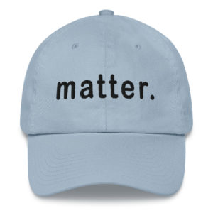 Matter Baseball Cap Black Type A – Light Blue